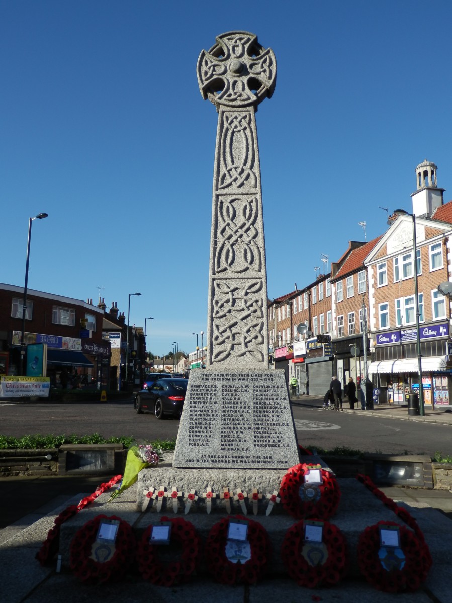 War Memorial outside Brookside